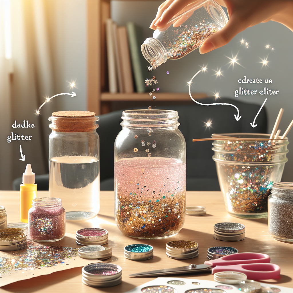 DIY Glitter Jars That Sparkle All Day